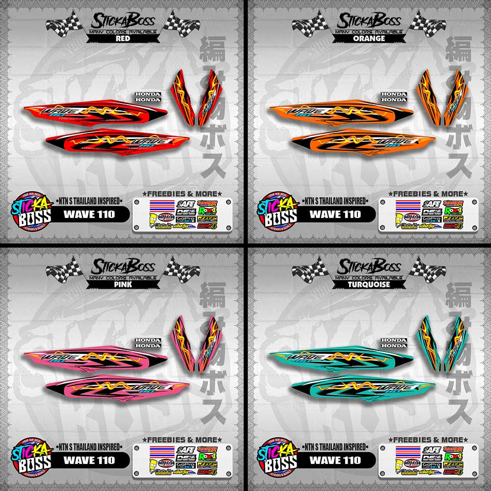 WAVE 110 DECALS ( NTN S THAILAND INSPIRED)【WITH FREEBIES】