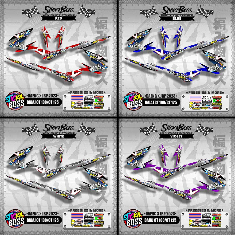 BAJAJ CT 100 / CT 125 DECALS ( DAENG X JRP 2023 )【WITH FREEBIES】
