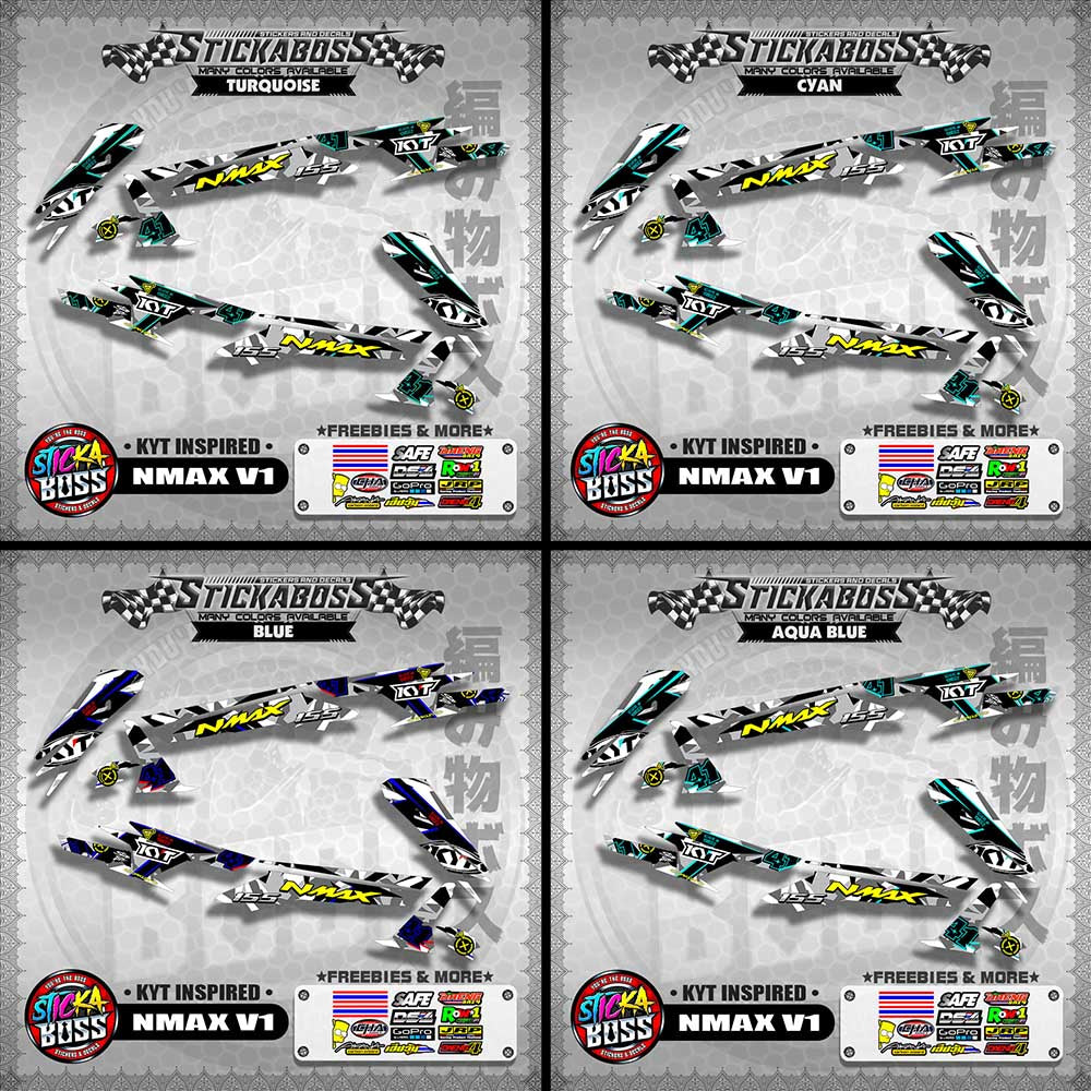 NMAX V1 STICKER DECALS ( KYT INSPIRED )【WITH FREEBIES】