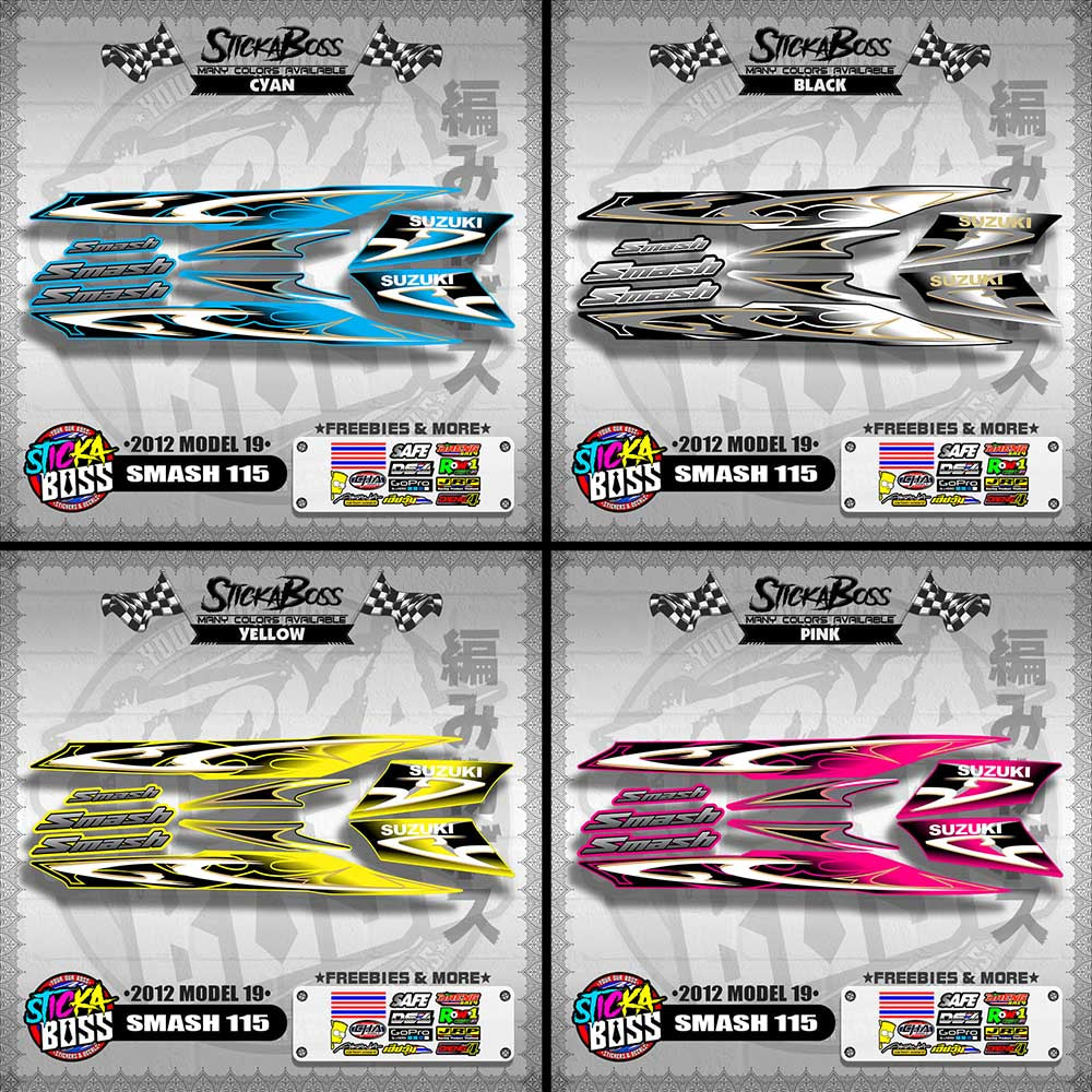 SMASH 115 DECALS ( 2012 MODEL 19 )【WITH FREEBIES】