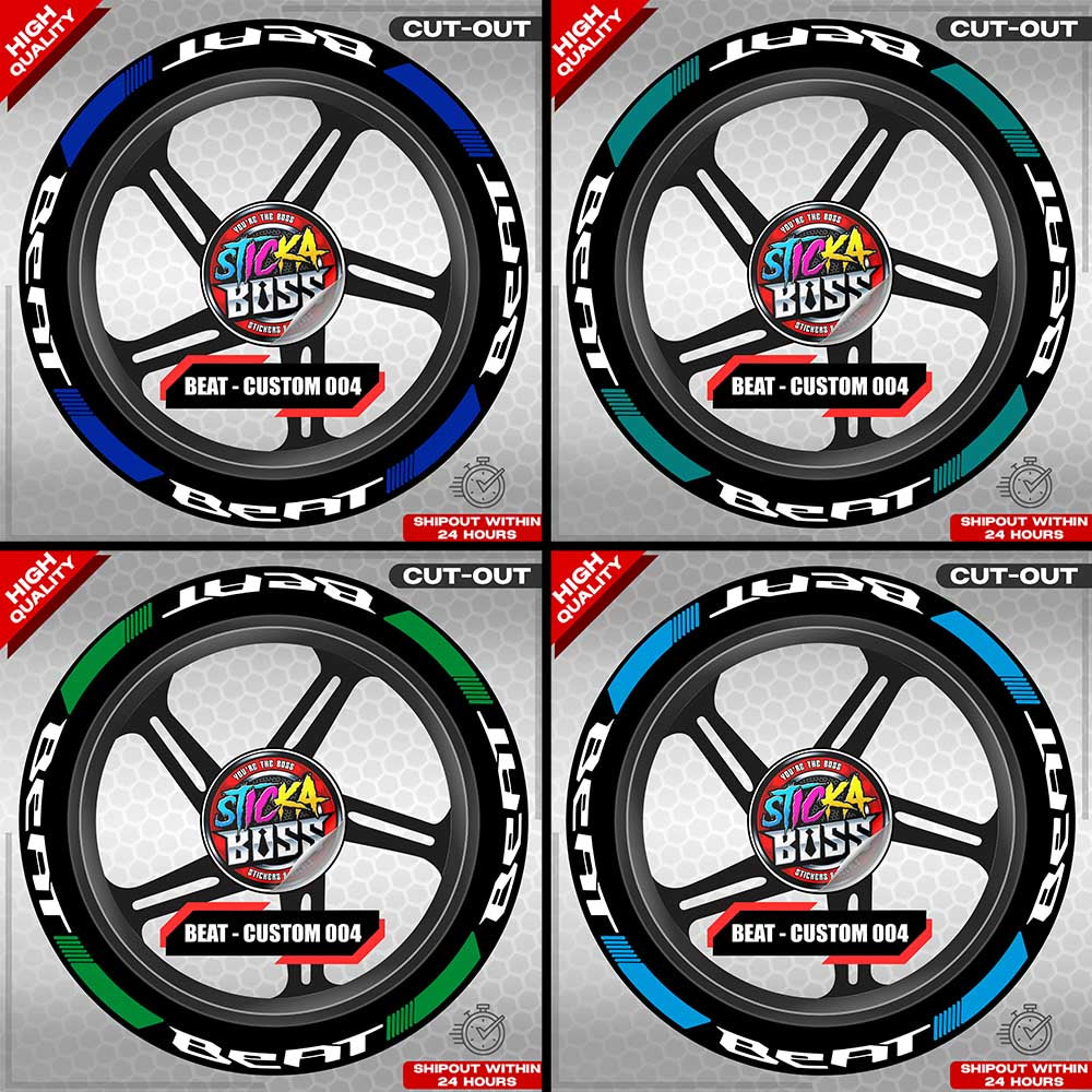 BEAT MAG STICKER SET ( 2 MAGS ) - CUSTOM 004 | VINYL WATERPROOF CUT-OUT DECALS