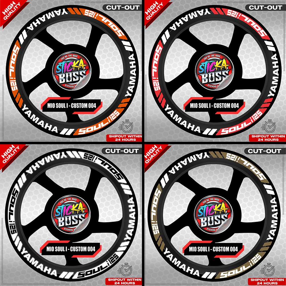 MIO SOUL I MAG STICKER SET ( 2 MAGS ) - CUSTOM 004 | VINYL WATERPROOF CUT-OUT DECALS