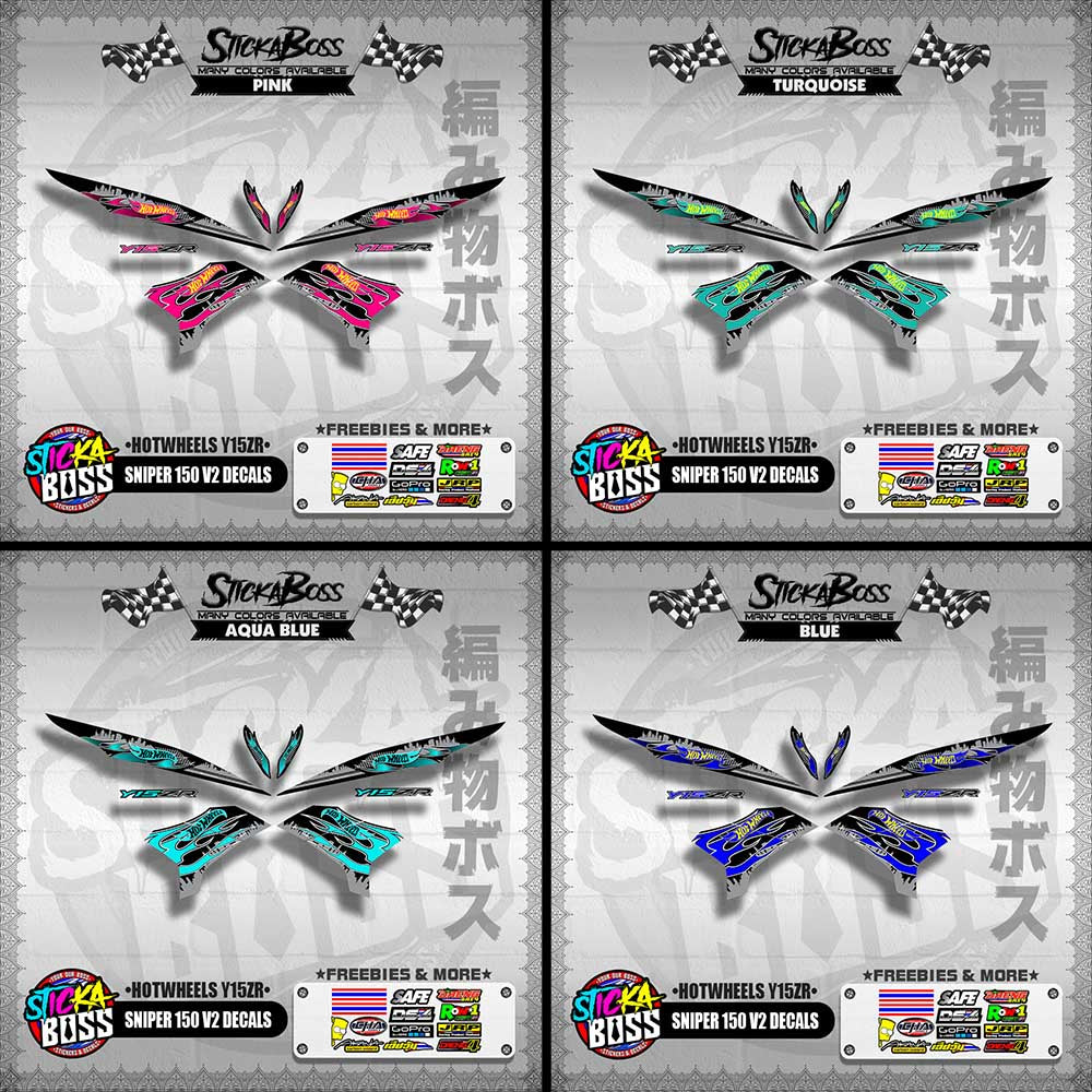 SNIPER 150 V2 DECALS ( HOTWHEELS Y15ZR )【WITH FREEBIES】