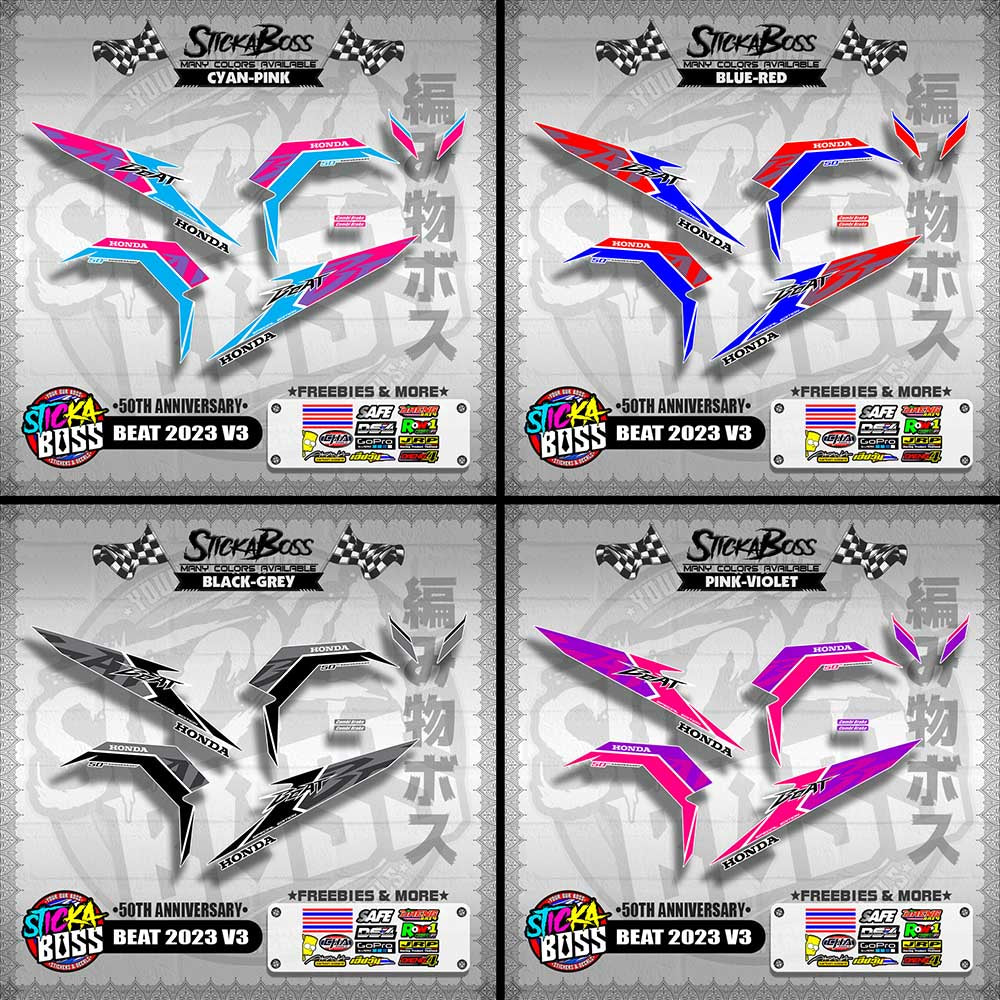 BEAT 2023 V3 DECALS ( 50TH ANNIVERSARY )【WITH FREEBIES】