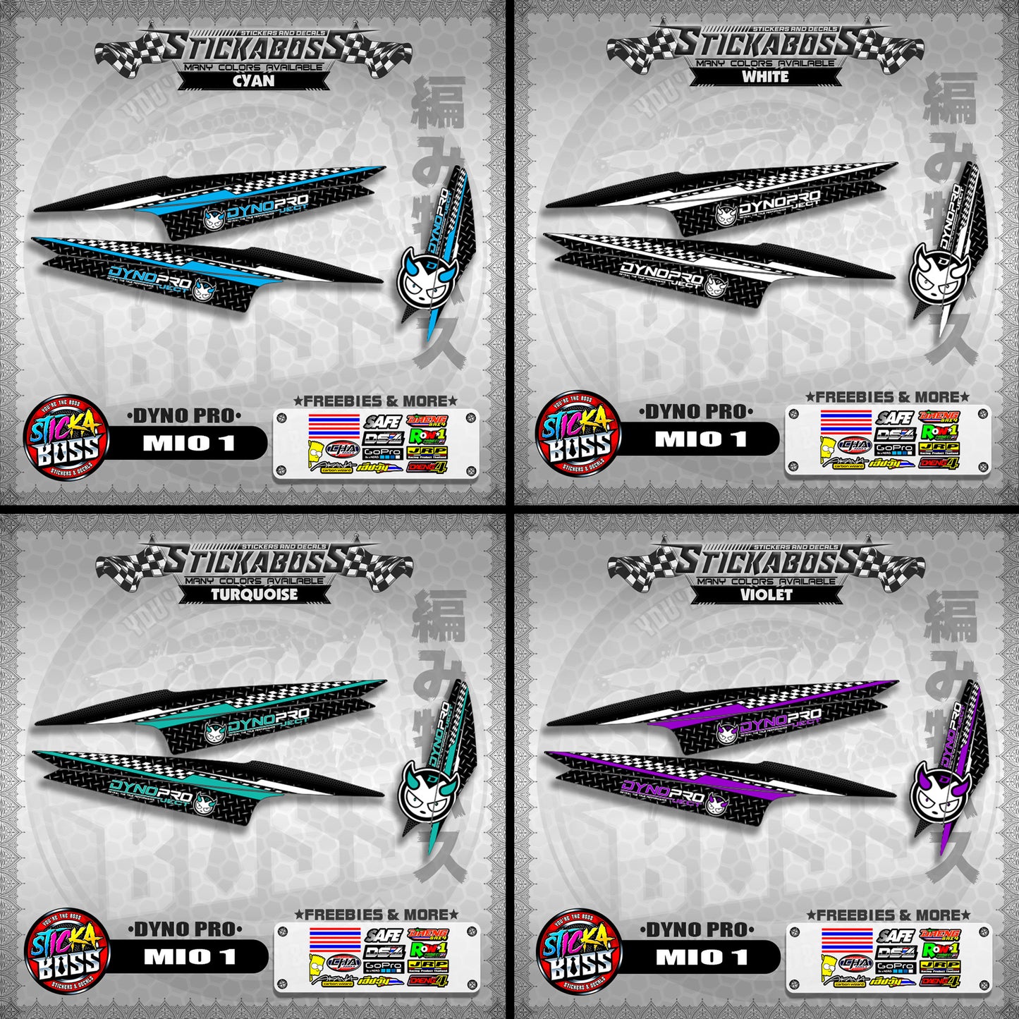 MIO 1 STICKER DECALS ( DYNO PRO )【WITH FREEBIES】