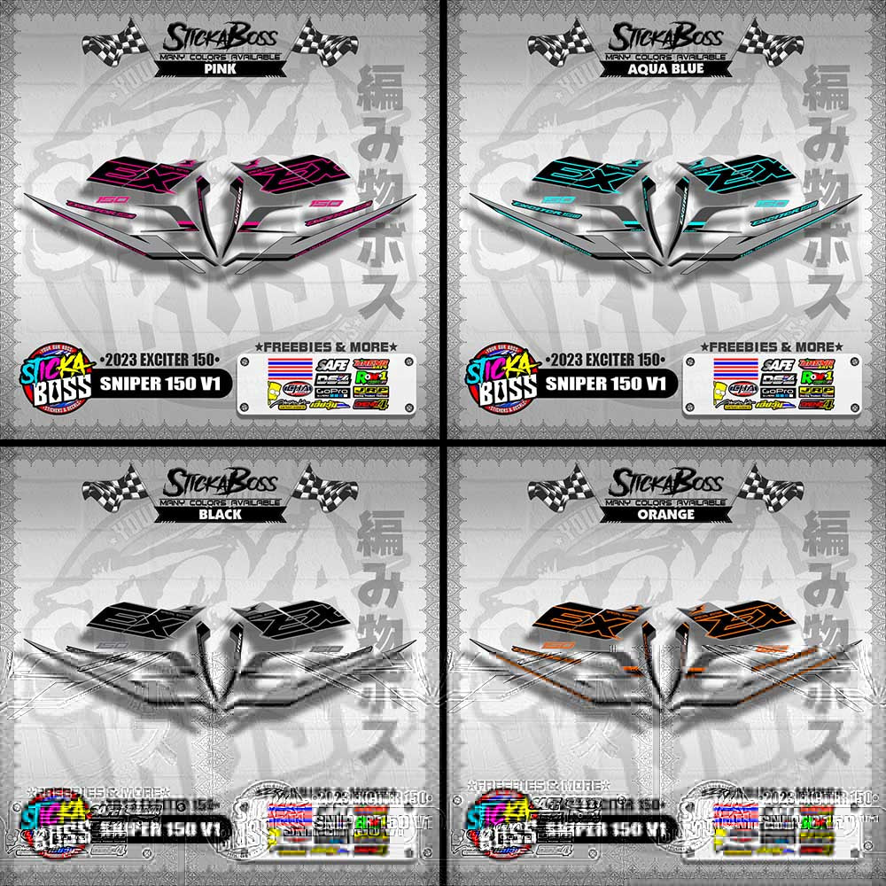 SNIPER 150 V1 VIETNAM DECALS ( 2023 EXCITER 150 )【WITH FREEBIES】