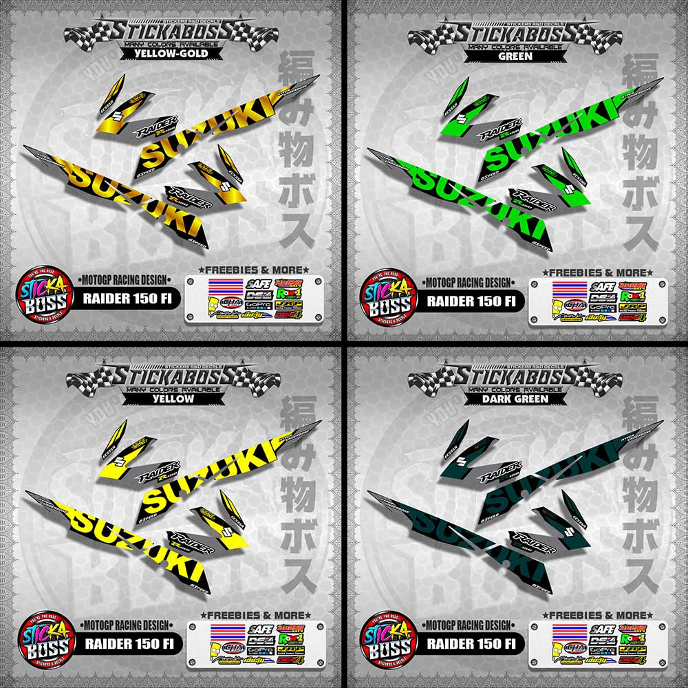 RAIDER 150 FI DECALS ( MOTOGP RACING DESIGN )【WITH FREEBIES】