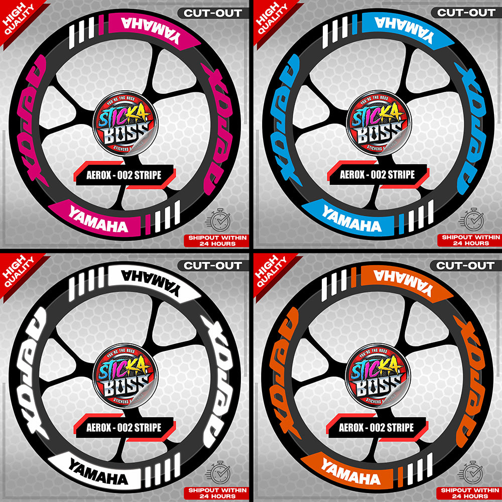 AEROX MAG STICKER SET ( 2 MAGS ) - 002 STRIPE | VINYL WATERPROOF CUT-OUT DECALS