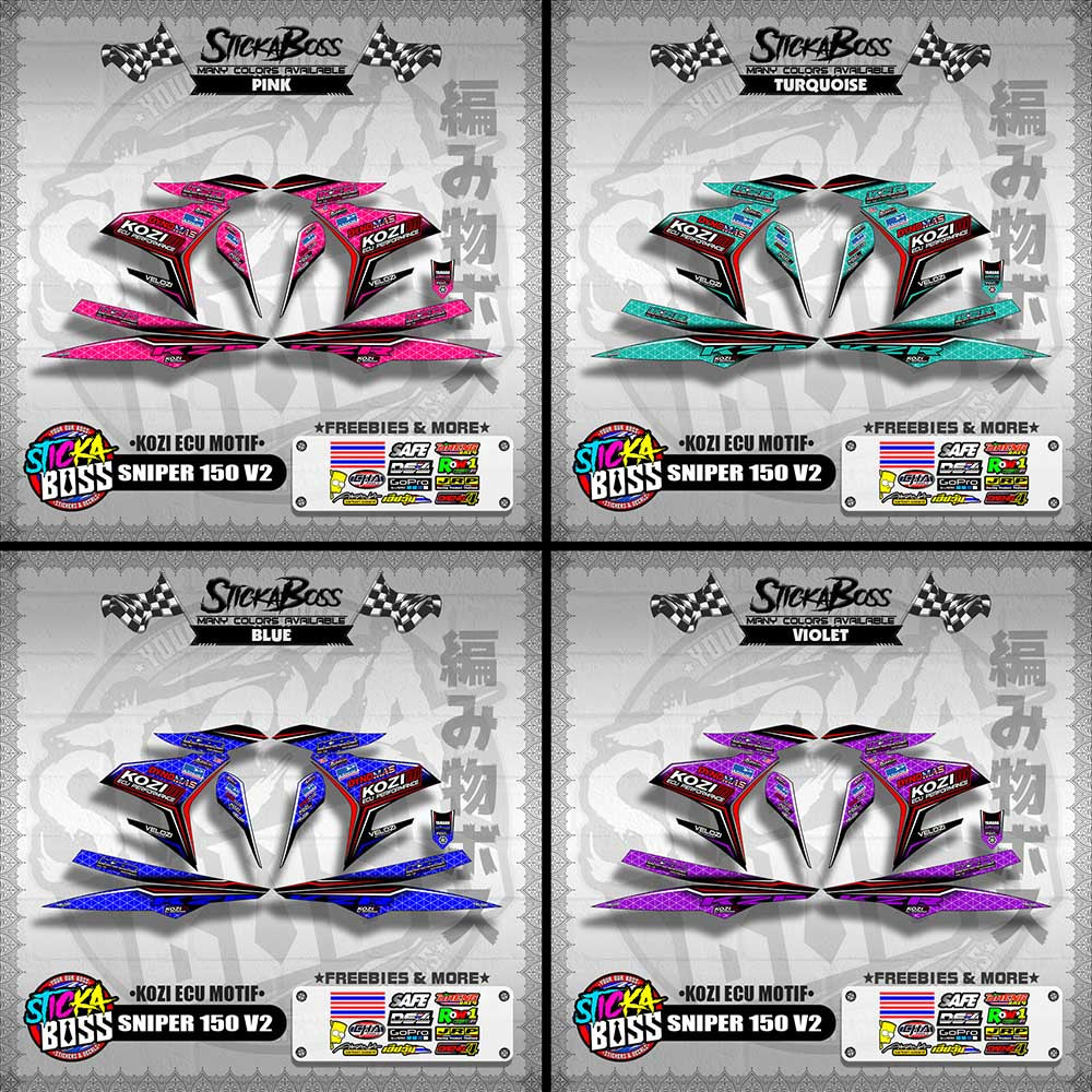 SNIPER 150 V2 DECALS ( KOZI ECU MOTIF )【WITH FREEBIES】