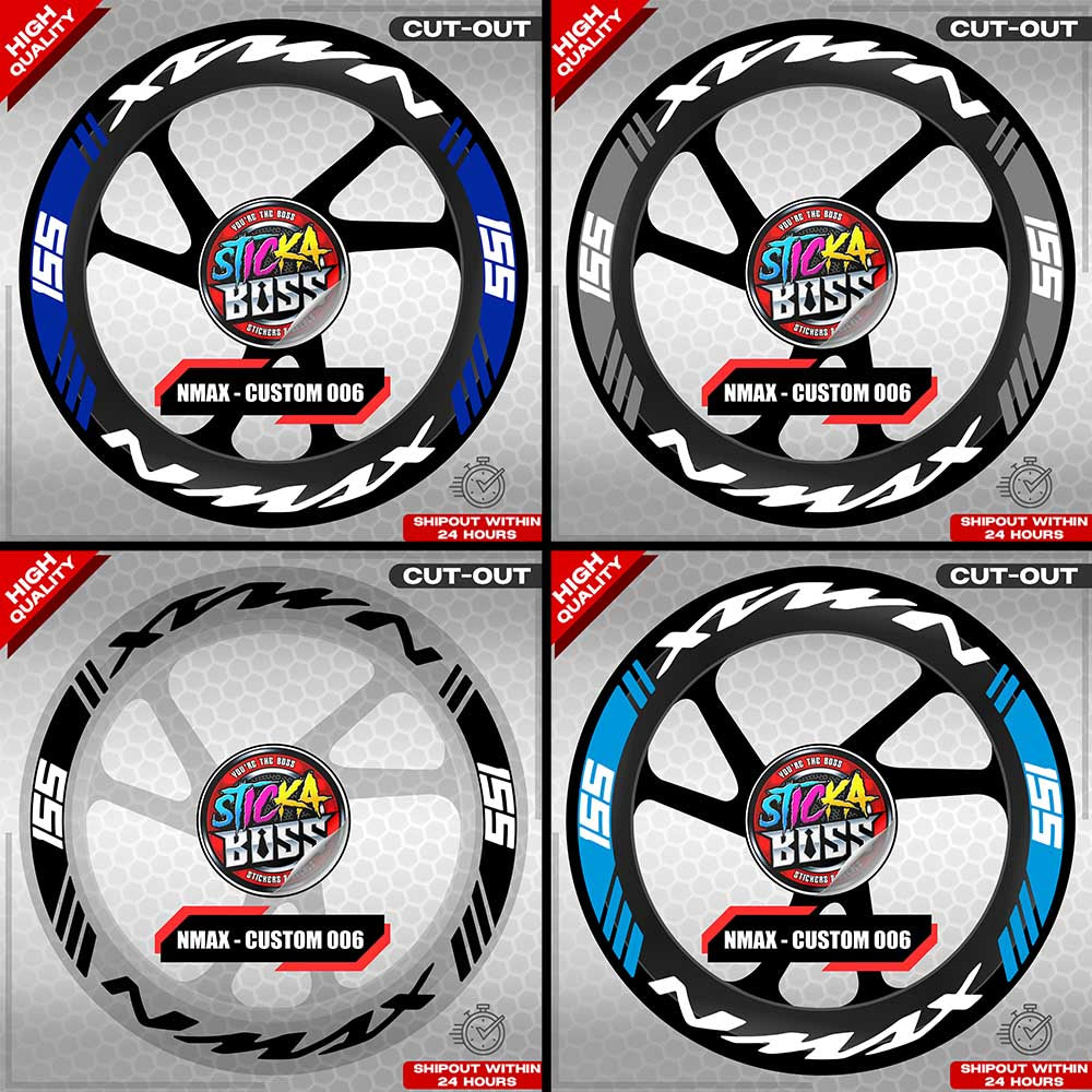 NMAX 155 MAG STICKER SET ( 2 MAGS ) - CUSTOM 006 | VINYL WATERPROOF CUT-OUT DECALS