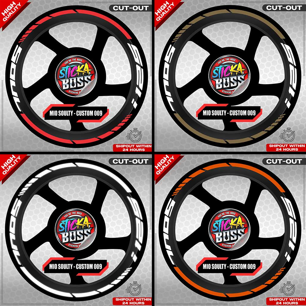 MIO SOULTY I MAG STICKER SET ( 2 MAGS ) - CUSTOM 009 | VINYL WATERPROOF CUT-OUT DECALS