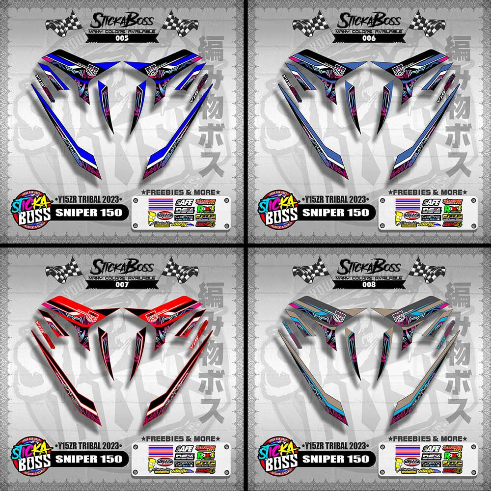 SNIPER 150 DECALS ( Y15ZR TRIBAL 2023 )【WITH FREEBIES】