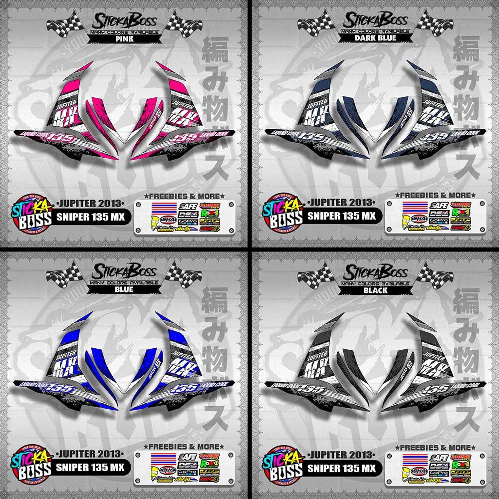 SNIPER 135 MX DECALS ( JUPITER 2013 )【WITH FREEBIES】
