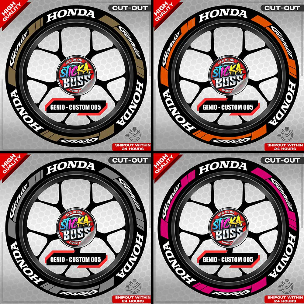 GENIO MAG STICKER SET ( 2 MAGS ) - CUSTOM 005 | VINYL WATERPROOF CUT-OUT DECALS