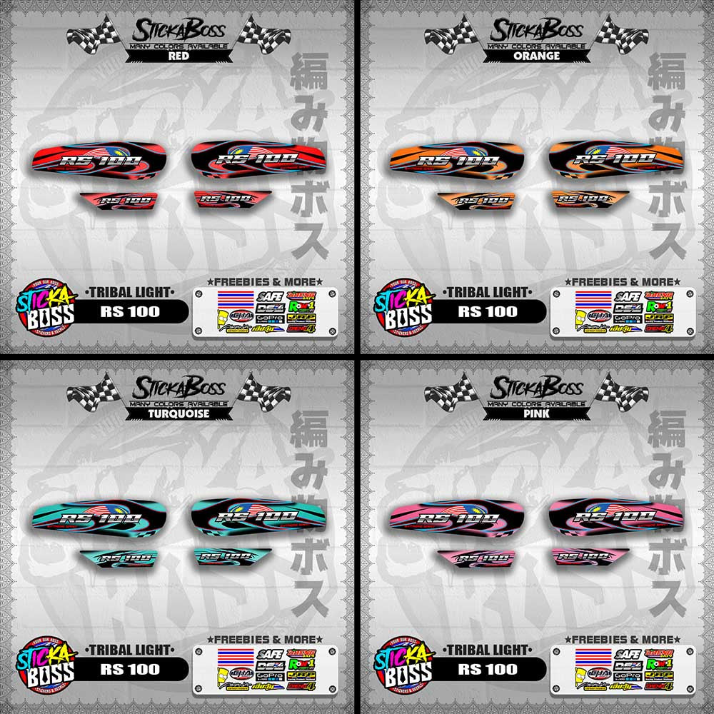RS 100 DECALS ( TRIBAL LIGHT )【WITH FREEBIES】