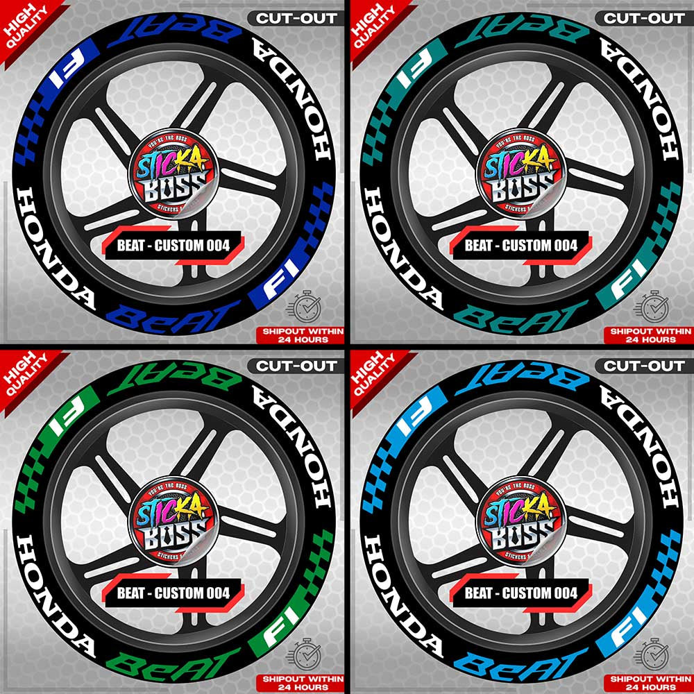 BEAT MAG STICKER SET ( 2 MAGS ) - CUSTOM 005 | VINYL WATERPROOF CUT-OUT DECALS