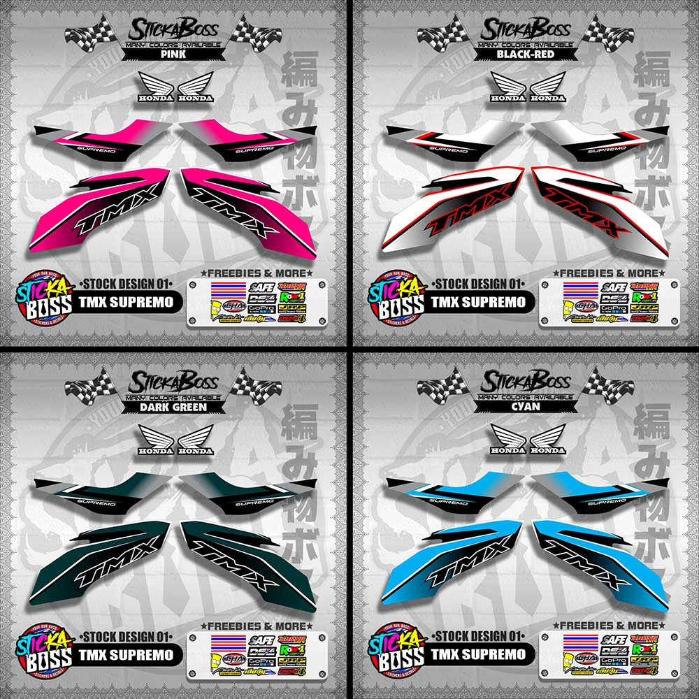 TMX SUPREMO DECALS ( STOCK DESIGN 01 ) 【WITH FREEBIES】