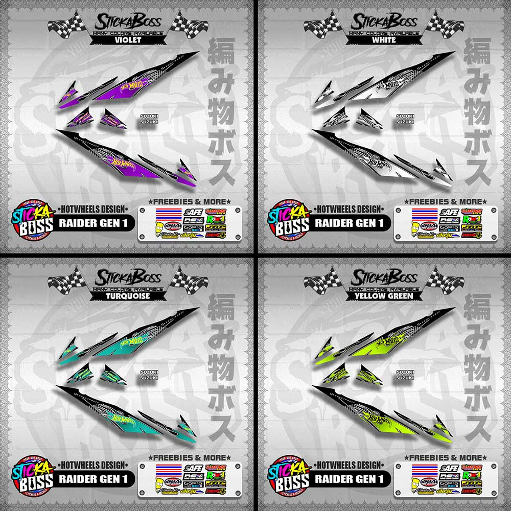 RAIDER GEN 1 DECALS ( HOTWHEELS DESIGN )【WITH FREEBIES】