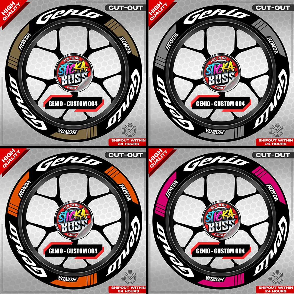 GENIO MAG STICKER SET ( 2 MAGS ) - CUSTOM 004 | VINYL WATERPROOF CUT-OUT DECALS