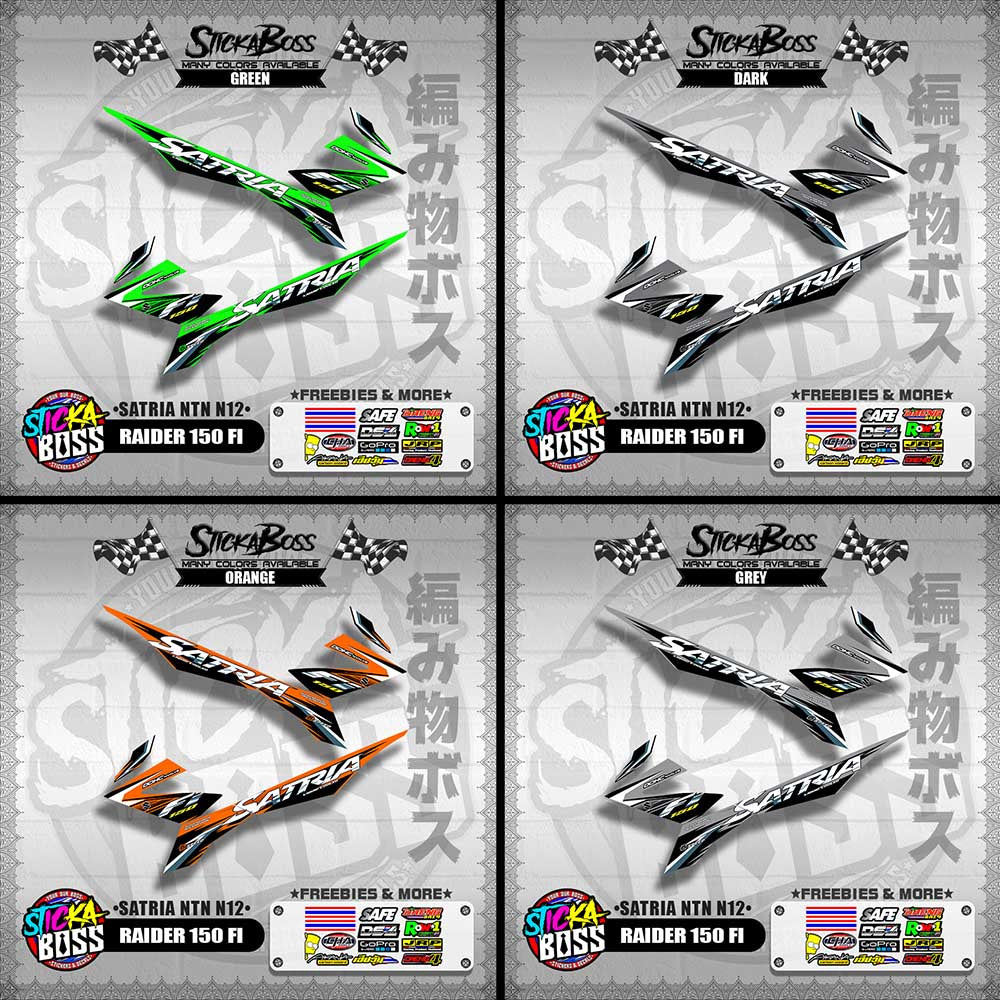 RAIDER 150 FI DECALS ( SATRIA NTN N12 )【WITH FREEBIES】