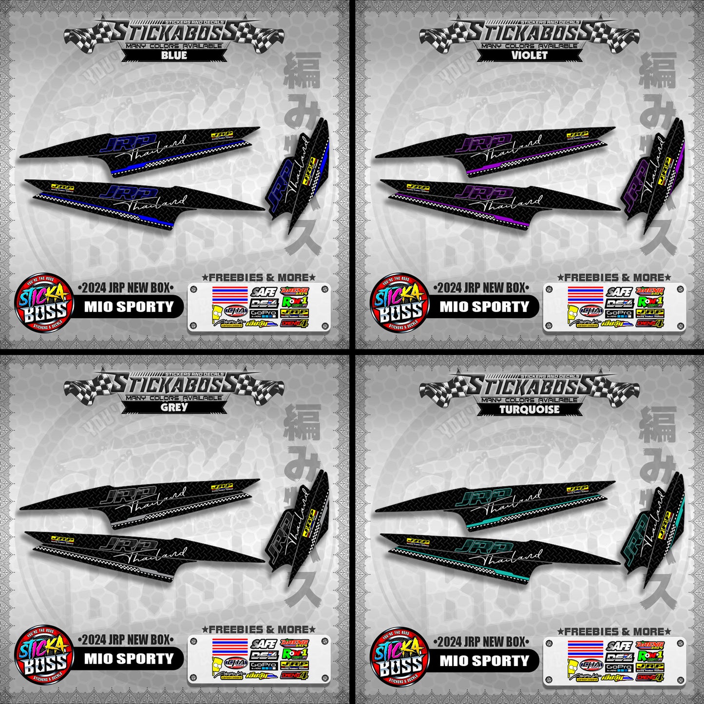 MIO SPORTY STICKER DECALS ( 2024 JRP NEW BOX )【WITH FREEBIES】