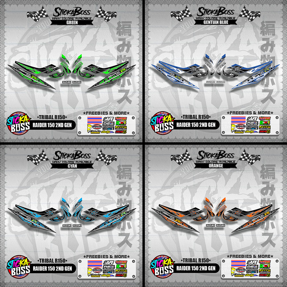 RAIDER 150 2ND GEN DECALS ( TRIBAL R150 )【WITH FREEBIES】