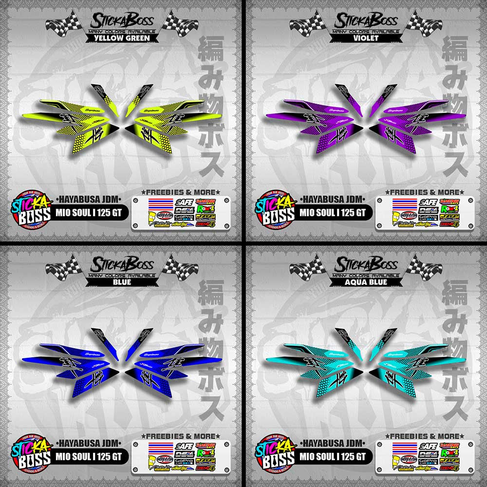 MIO SOUL I 125 GT DECALS ( HAYABUSA JDM )【WITH FREEBIES】