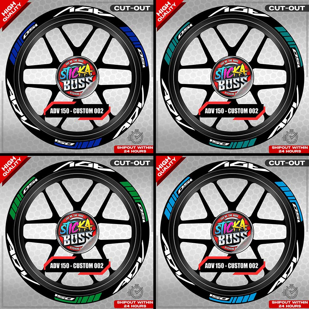 ADV 150 MAG STICKER SET ( 2 MAGS ) - CUSTOM 002 | VINYL WATERPROOF CUT-OUT DECALS