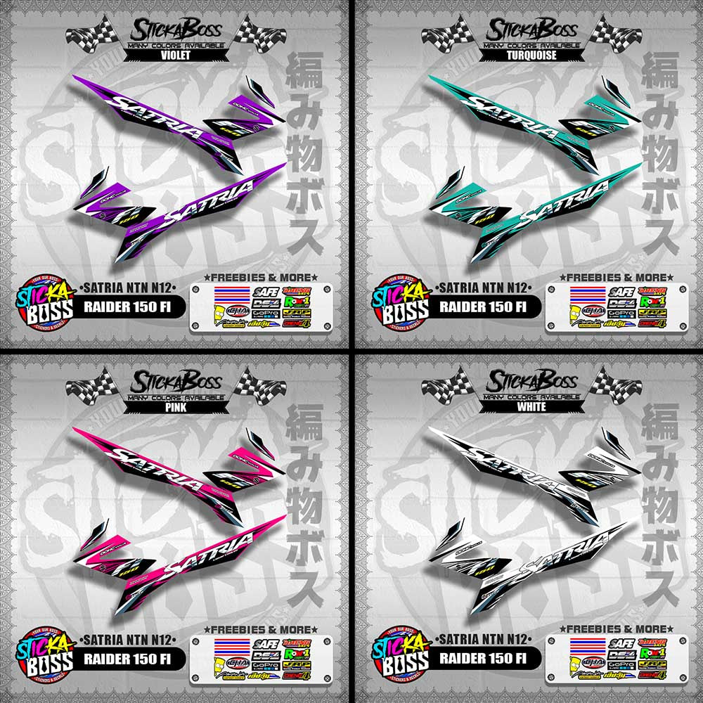 RAIDER 150 FI DECALS ( SATRIA NTN N12 )【WITH FREEBIES】