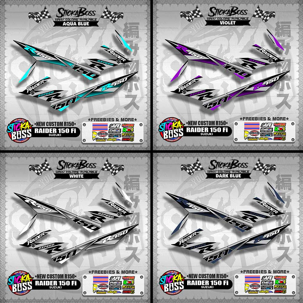 RAIDER 150 Fi DECALS ( NEW CUSTOM R150 )【WITH FREEBIES】