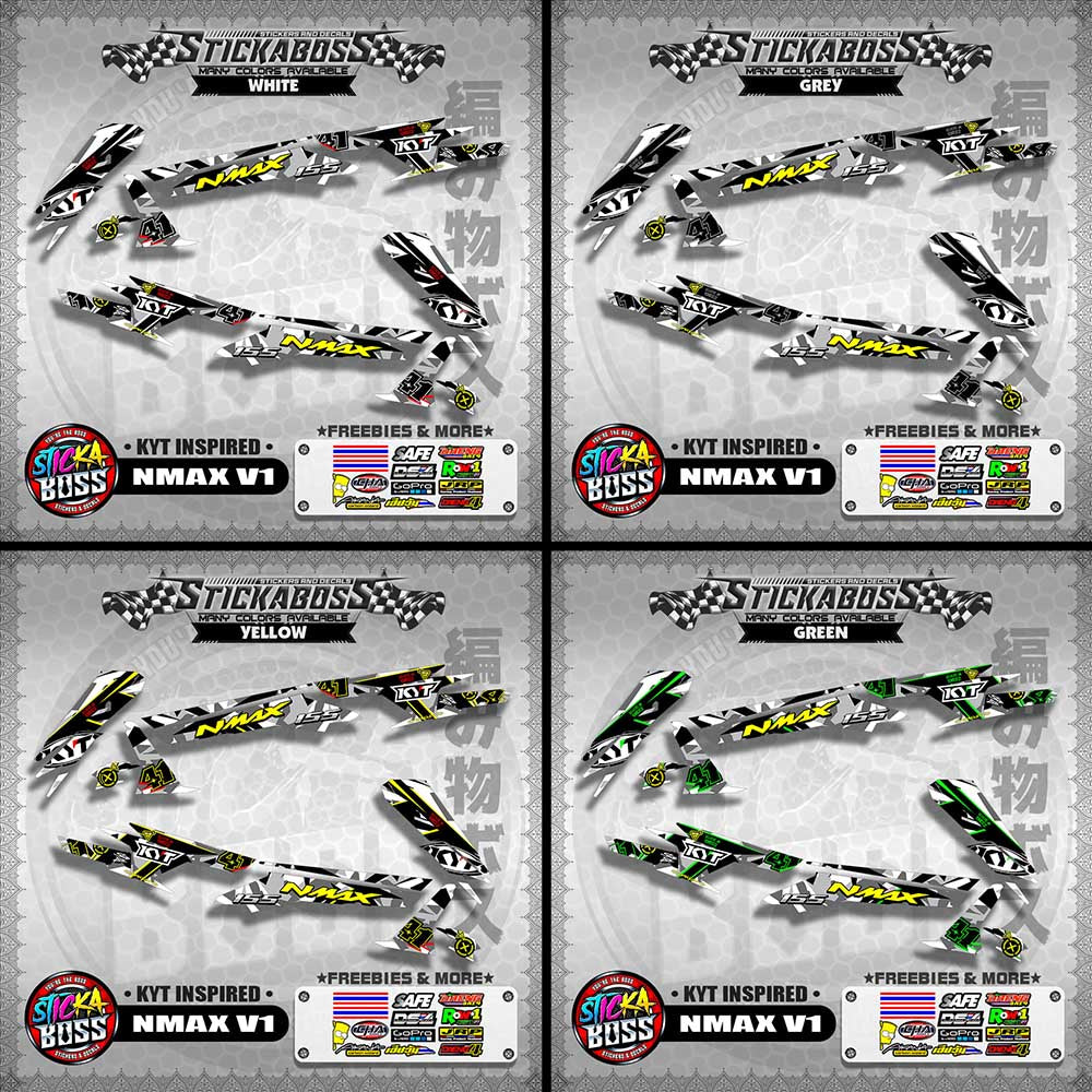 NMAX V1 STICKER DECALS ( KYT INSPIRED )【WITH FREEBIES】