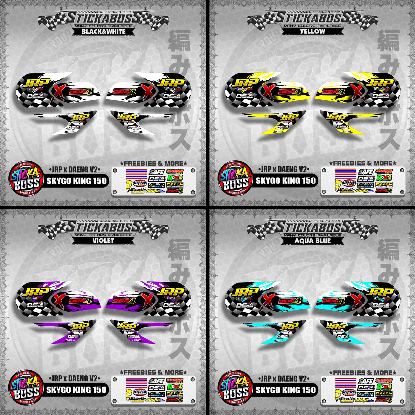 SKYGO KING 150 DECALS ( JRP x DAENG V2 )【WITH FREEBIES】