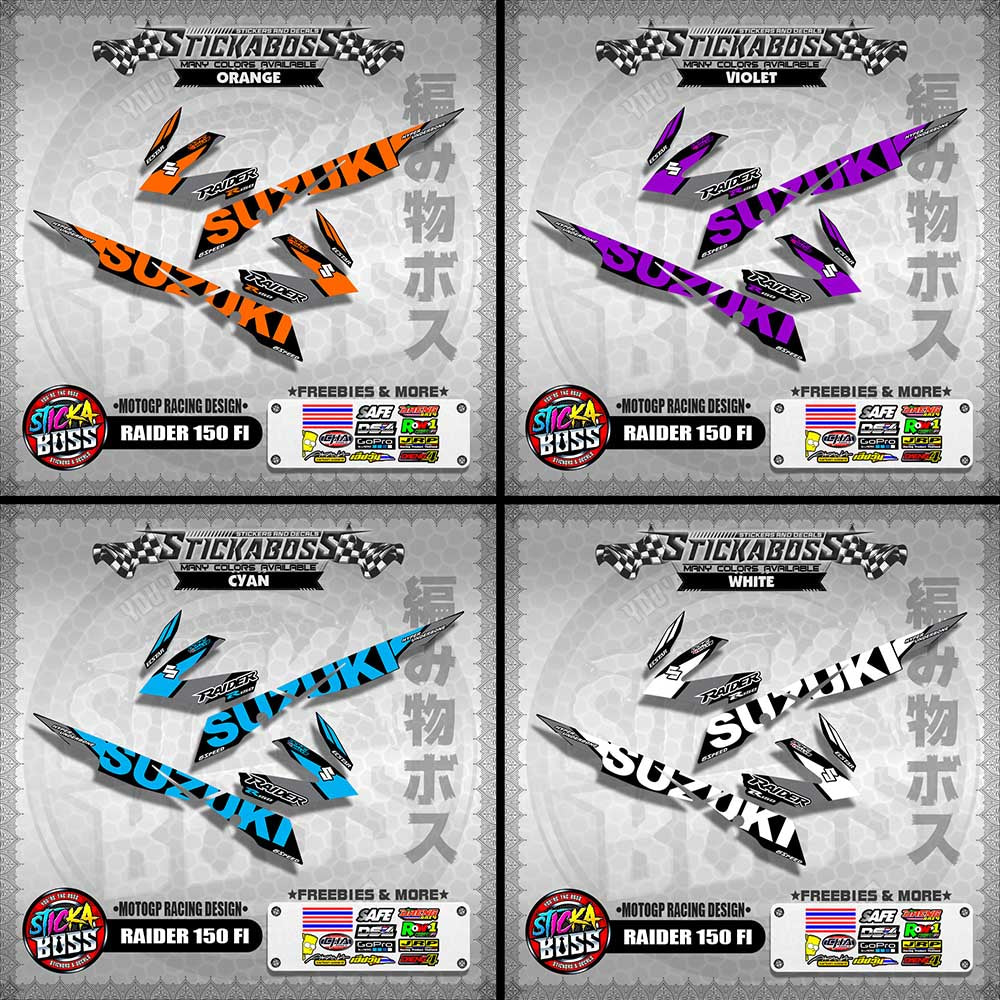 RAIDER 150 FI DECALS ( MOTOGP RACING DESIGN )【WITH FREEBIES】