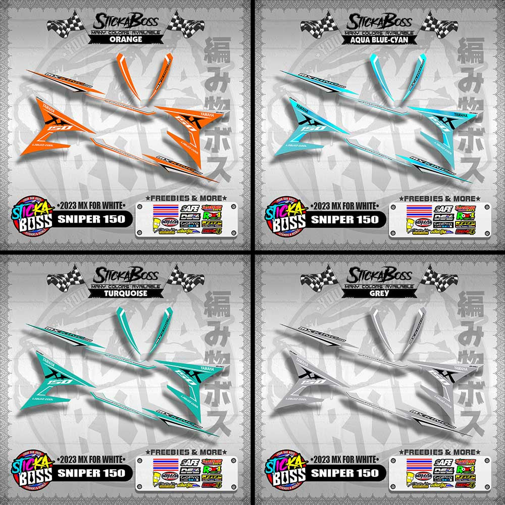SNIPER 150 DECALS ( 2023 MX FOR WHITE )【WITH FREEBIES】