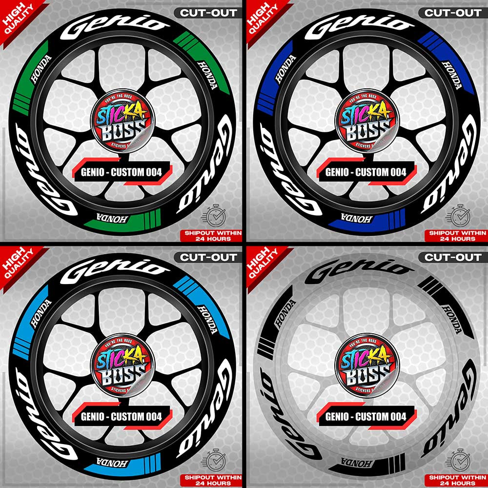 GENIO MAG STICKER SET ( 2 MAGS ) - CUSTOM 004 | VINYL WATERPROOF CUT-OUT DECALS