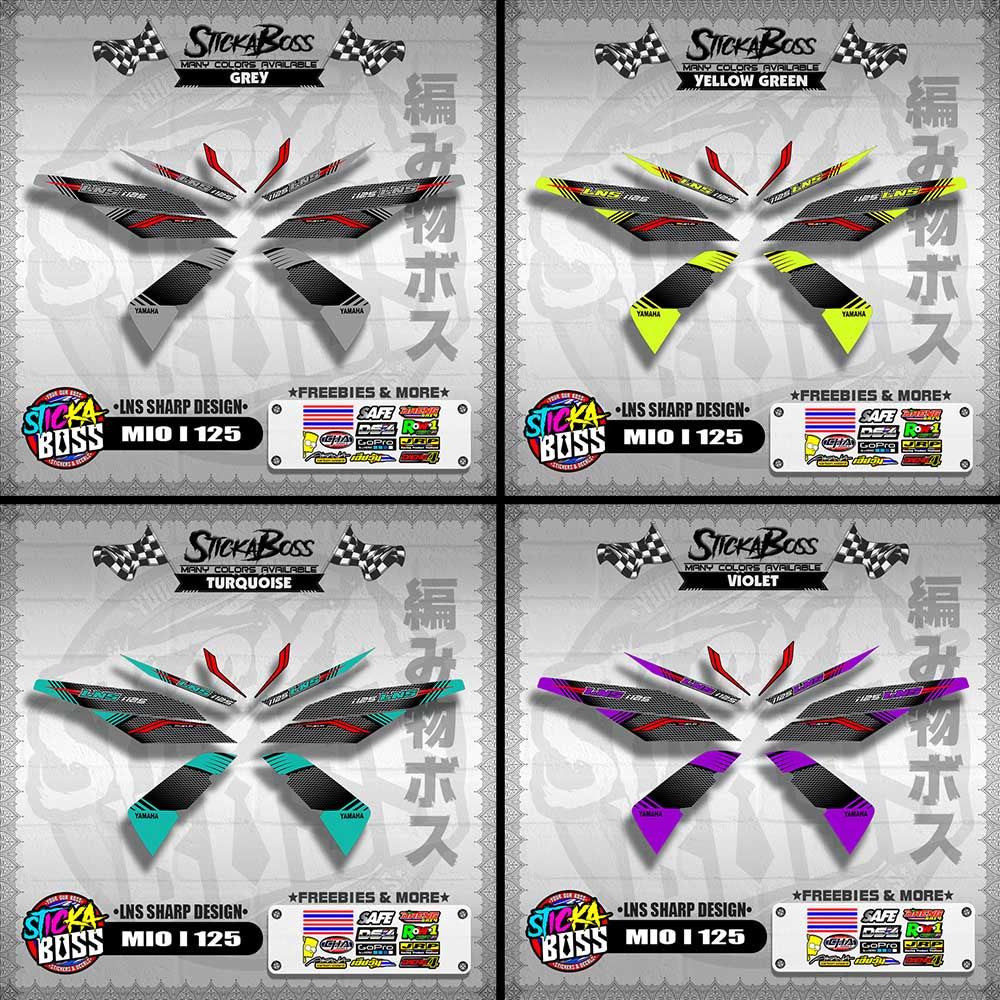 MIO I 125 DECALS ( LNS SHARP DESIGN )【WITH FREEBIES】