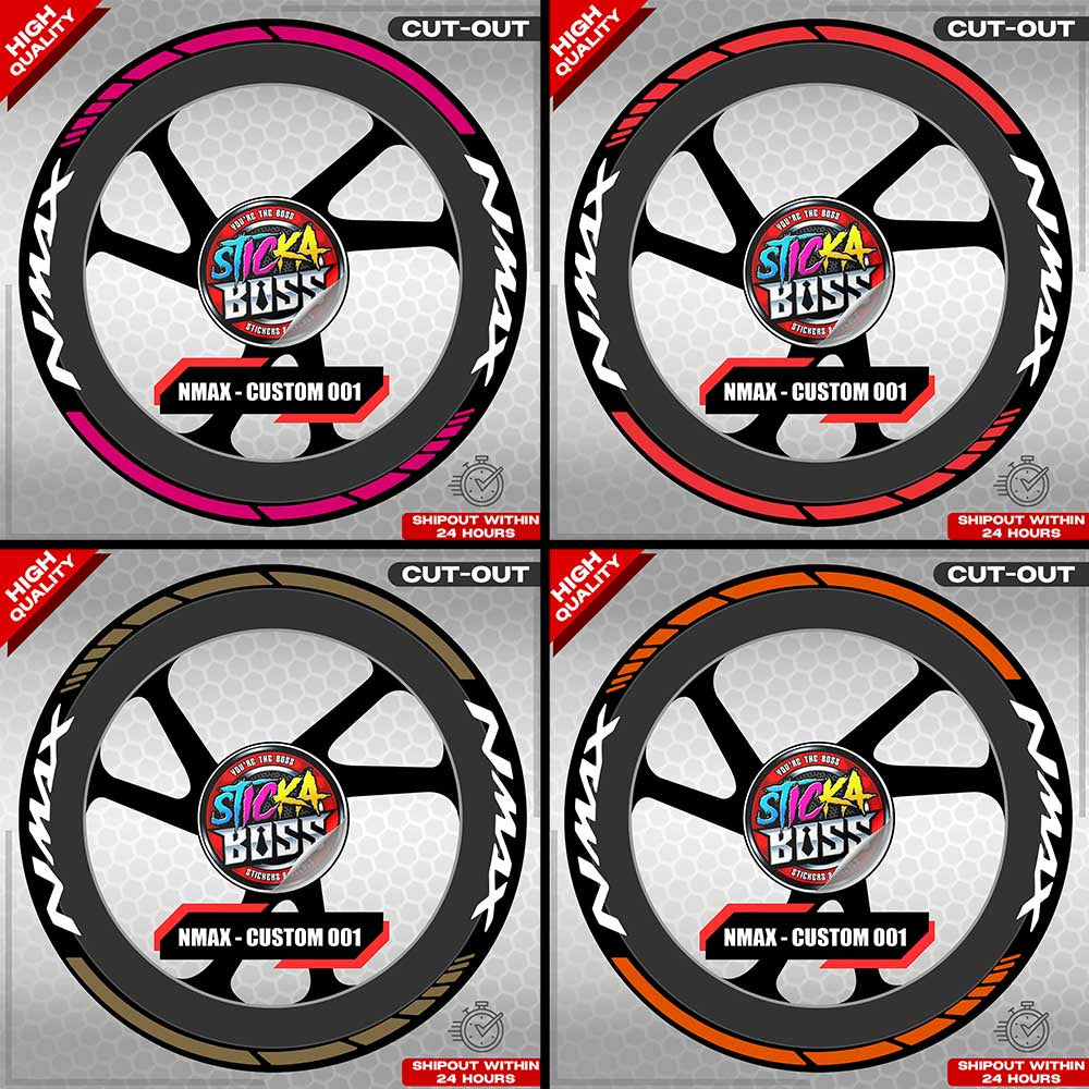 NMAX 155 MAG STICKER SET ( 2 MAGS ) - CUSTOM 003 | VINYL WATERPROOF CUT-OUT DECALS