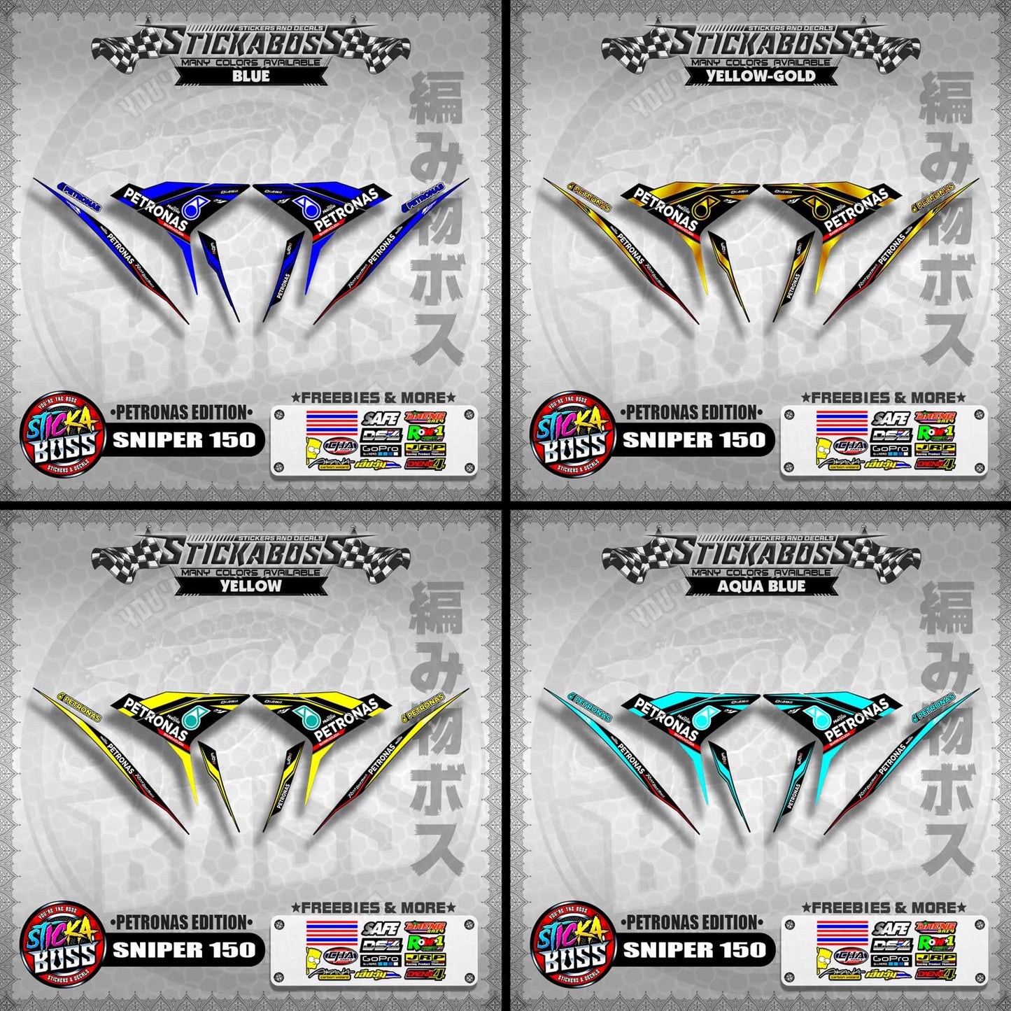 SNIPER 150 Decals ( Petronas Edition ) MX King, Exciter 150