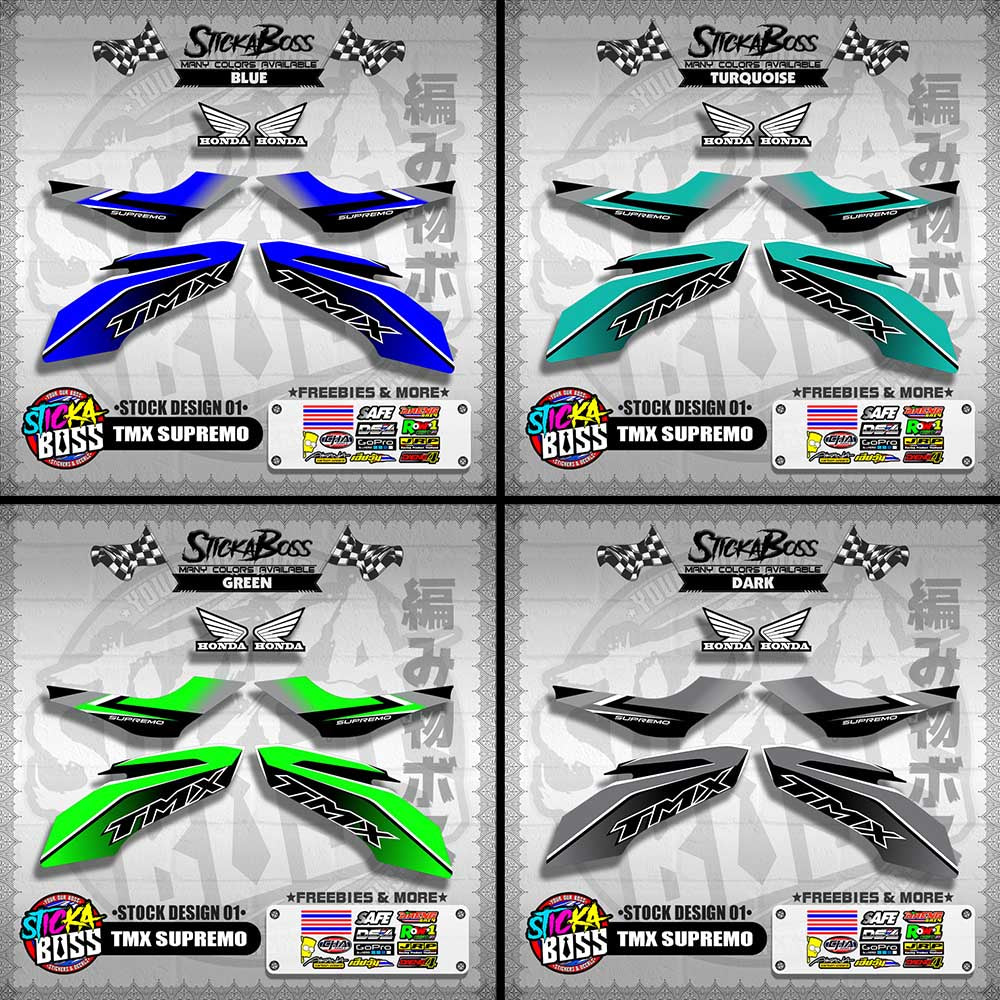 TMX SUPREMO DECALS ( STOCK DESIGN 01 ) 【WITH FREEBIES】