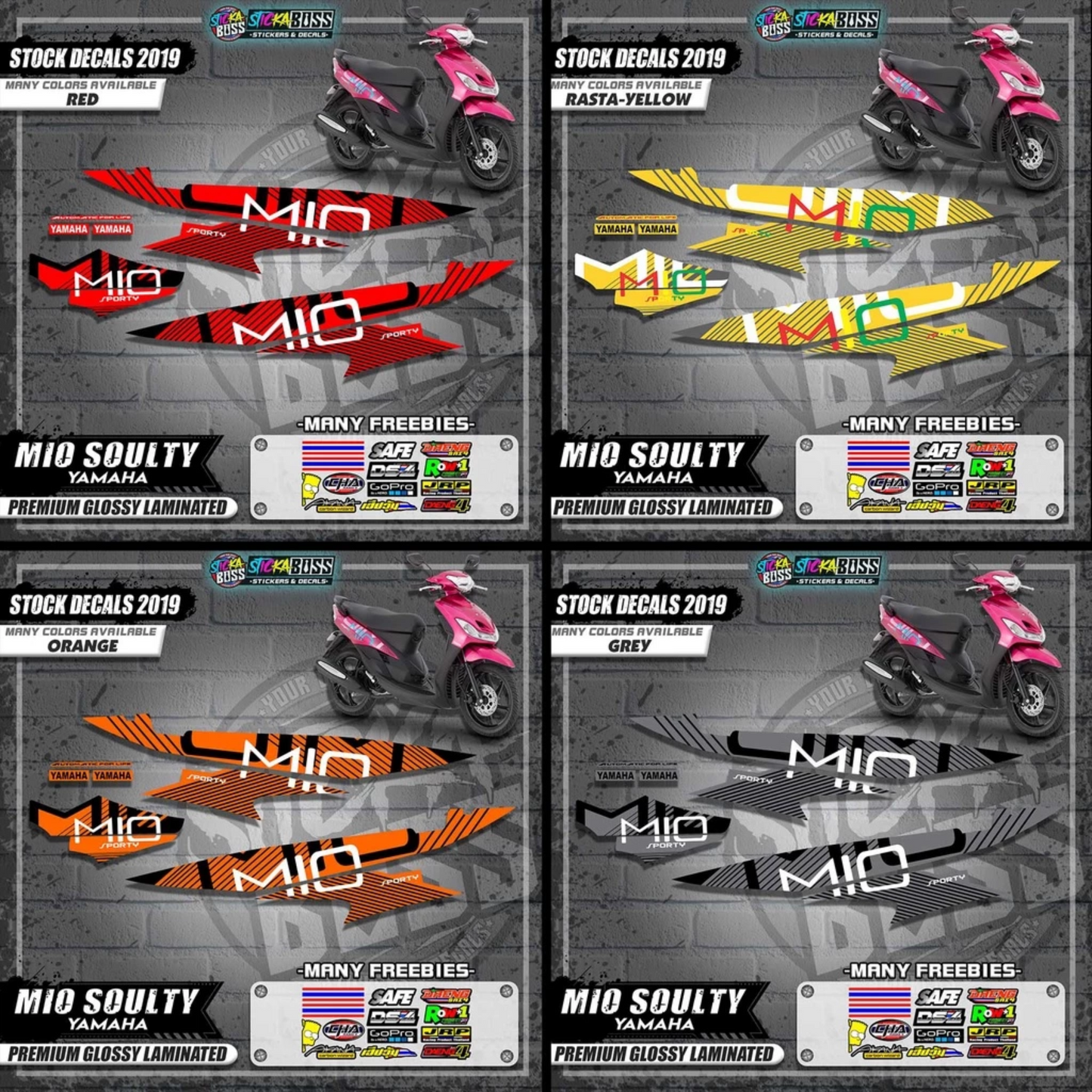 Mio Soulty Stock Decals ( 2019 Design )【WITH FREEBIES】