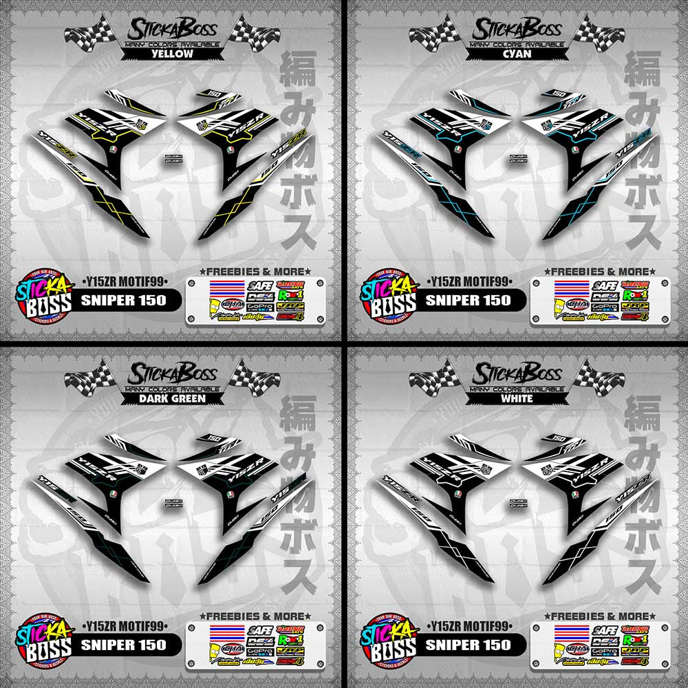 SNIPER 150 DECALS ( Y15ZR MOTIF99 )【WITH FREEBIES】