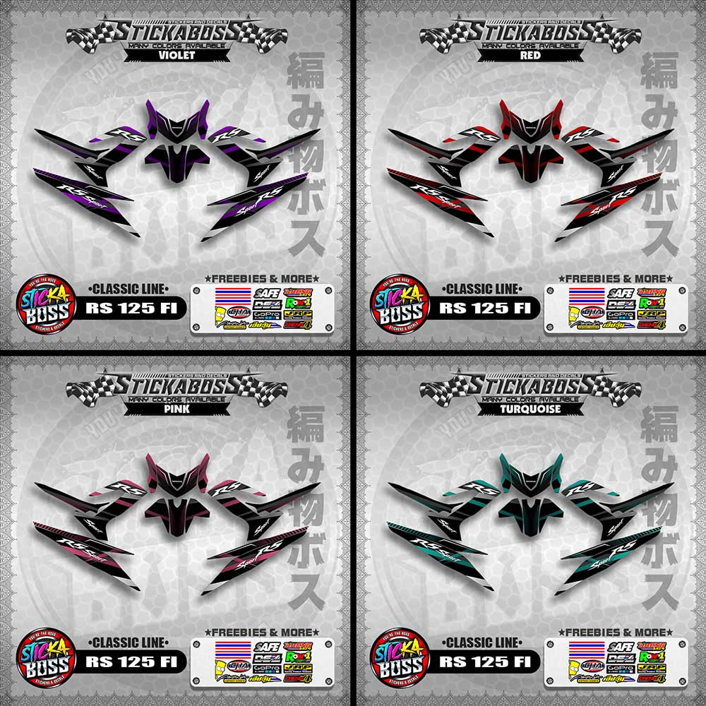 RS 125 FI DECALS ( CLASSIC LINE)【WITH FREEBIES】