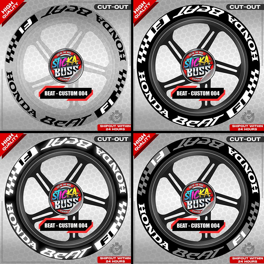 BEAT MAG STICKER SET ( 2 MAGS ) - CUSTOM 005 | VINYL WATERPROOF CUT-OUT DECALS