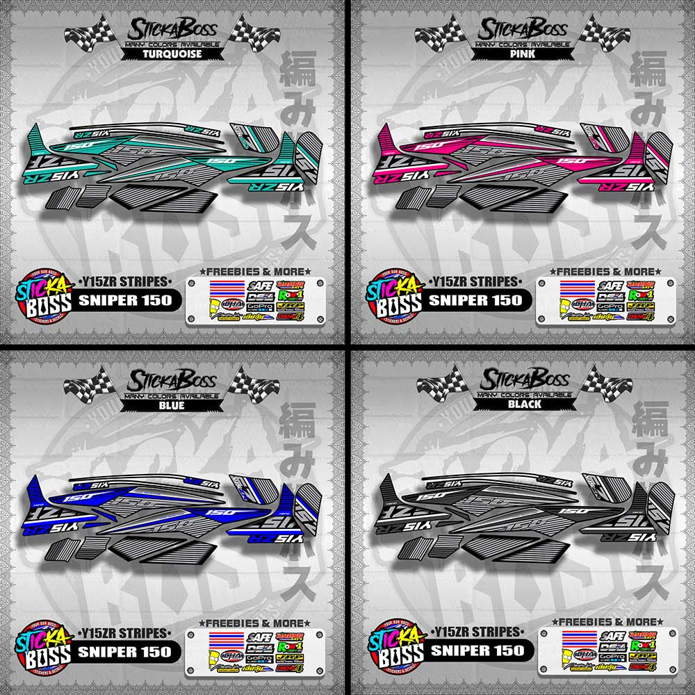 SNIPER 150 DECALS ( Y15ZR STRIPES )【WITH FREEBIES】
