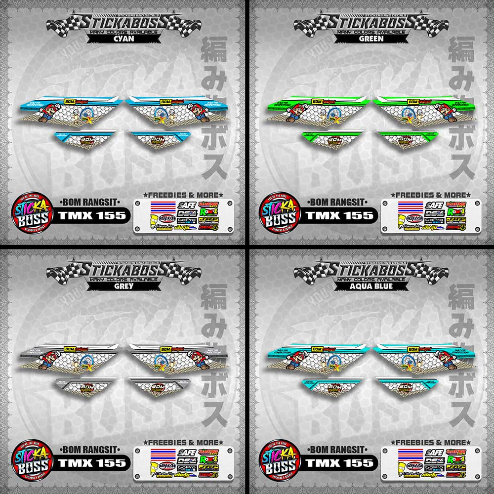 TMX 155 DECALS ( BOM RANGSIT )【WITH FREEBIES】