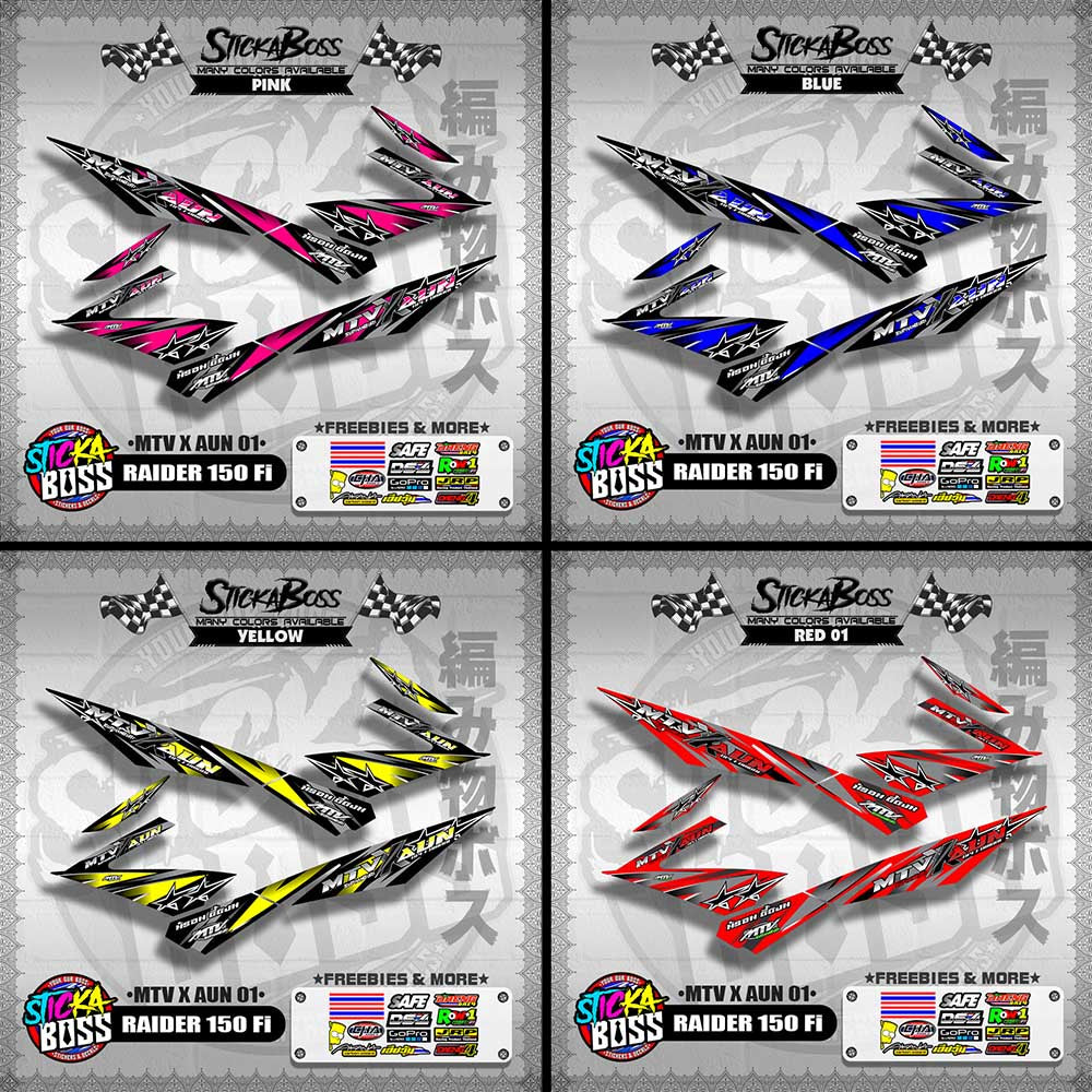 RAIDER 150 Fi DECALS ( MTV X AUN 01 )【WITH FREEBIES】