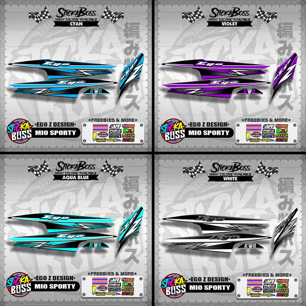 MIO SPORTY DECALS ( EGO Z DESIGN )【WITH FREEBIES】