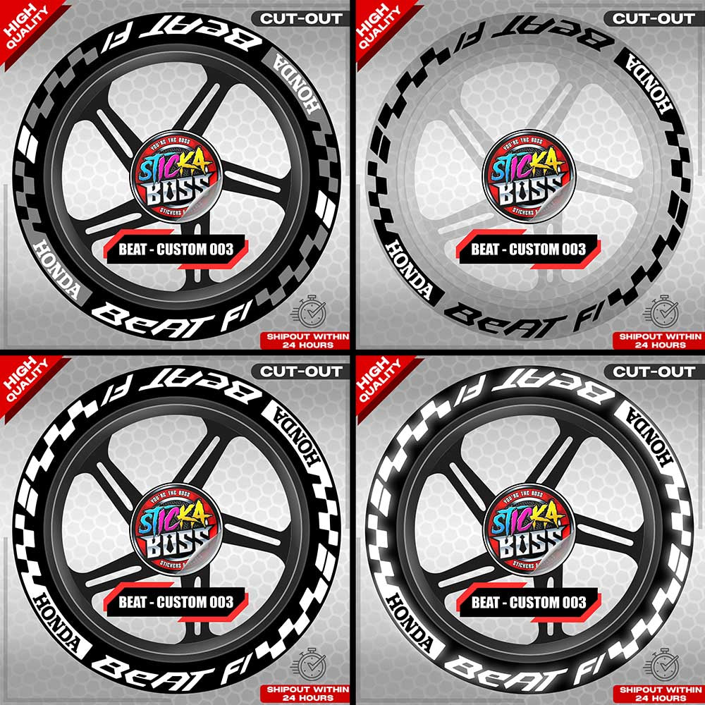 BEAT MAG STICKER SET ( 2 MAGS ) - CUSTOM 003 | VINYL WATERPROOF CUT-OUT DECALS