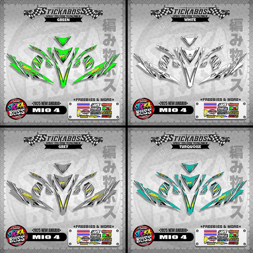 MIO 4 STICKER DECALS ( 2025 NEW AMARIO )【WITH FREEBIES】