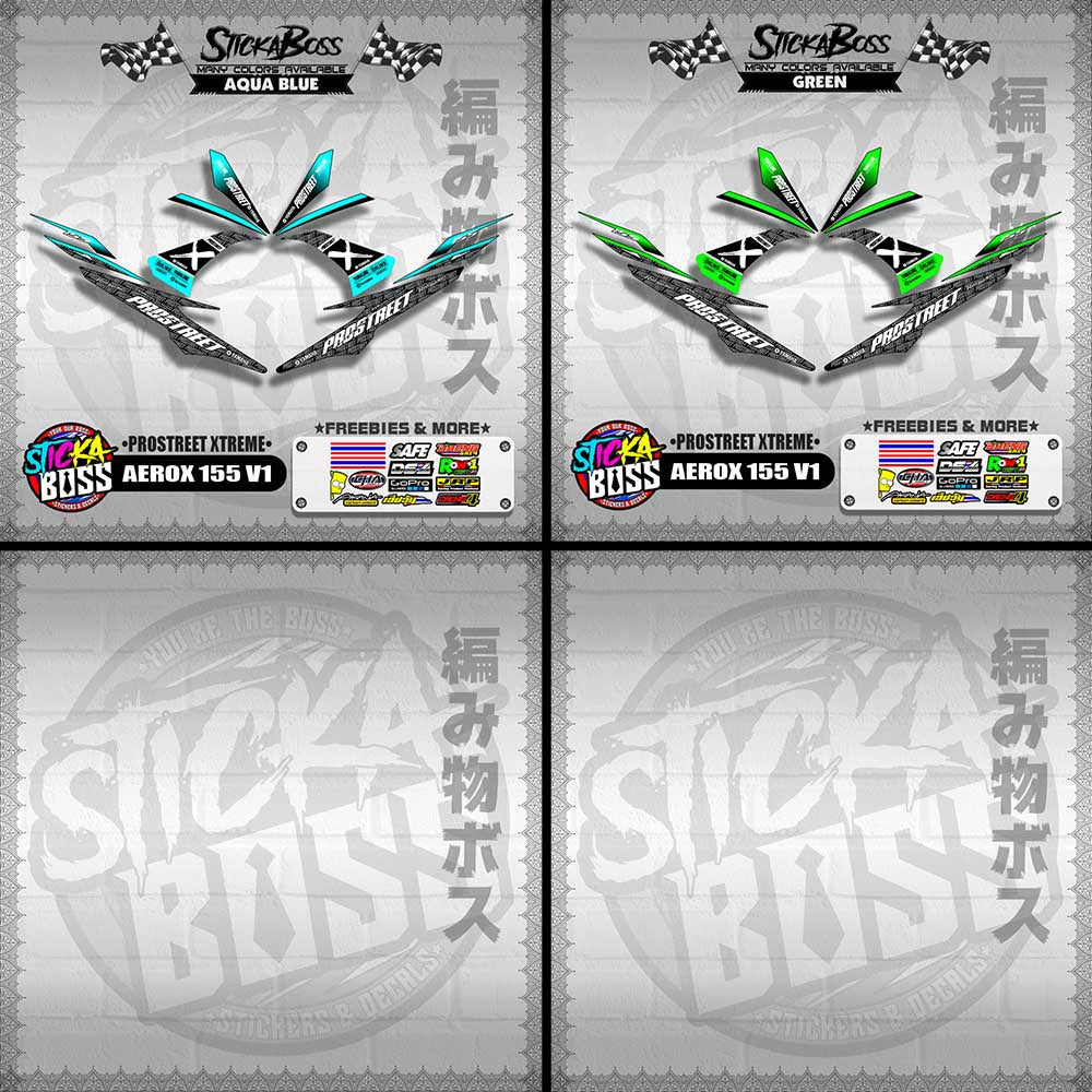 AEROX 155 V1 DECALS ( PROSTREET XTREME )【WITH FREEBIES】